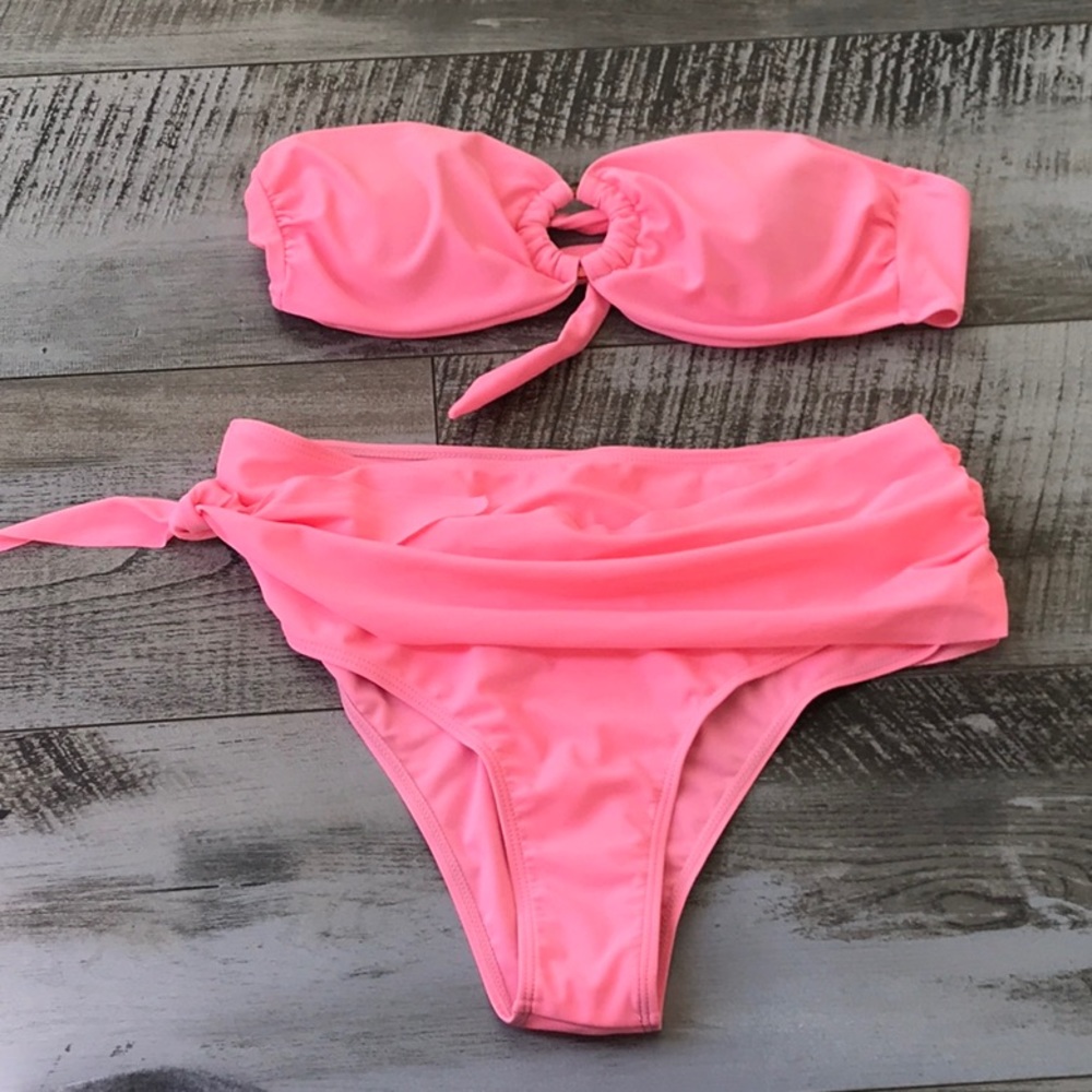 Beautiful Bright Pink/peach Bikini